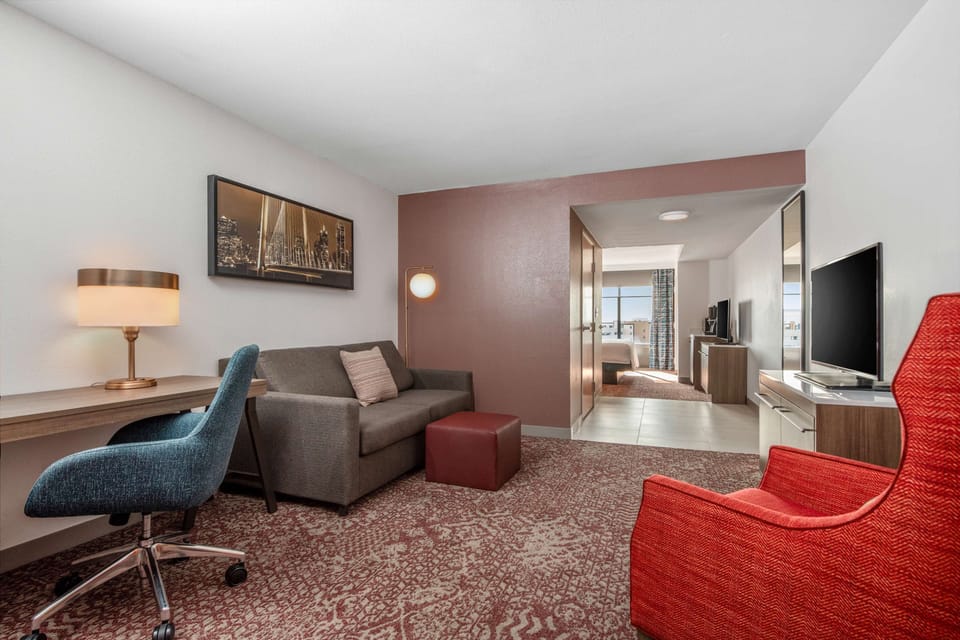 42-inch LCD TV with satellite channels, TV