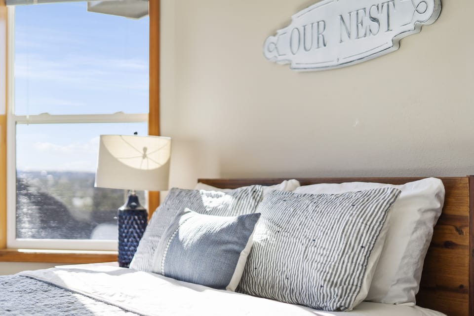 Recharge in the cozy bedroom no matter what time of the day.