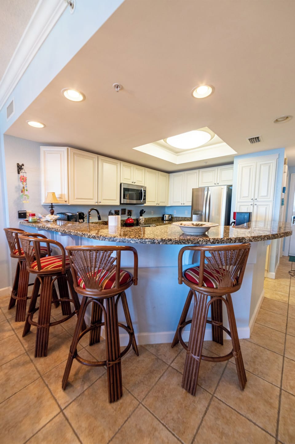 The breakfast bar