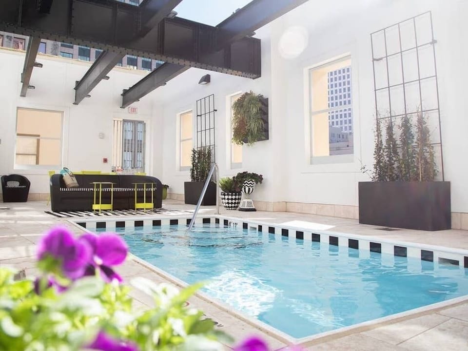 Relax by the pool.