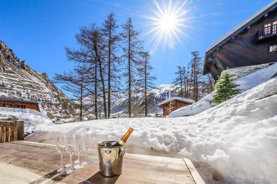 Enjoy some fresh air on the private deck!
