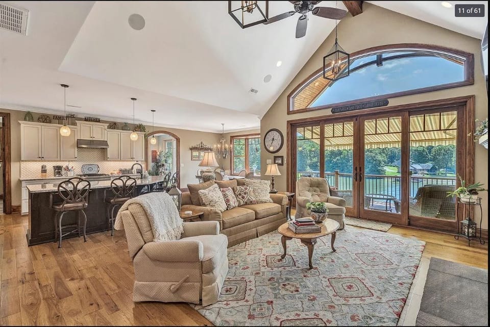 Great room, kitchen