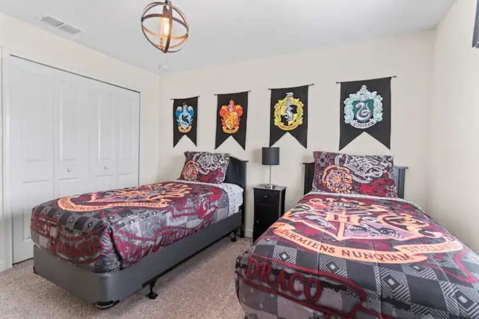 The Harry Potter room is located on the second floor.