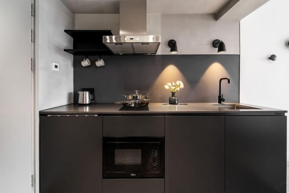 Elite Studio | Private kitchen | Mini-fridge, microwave