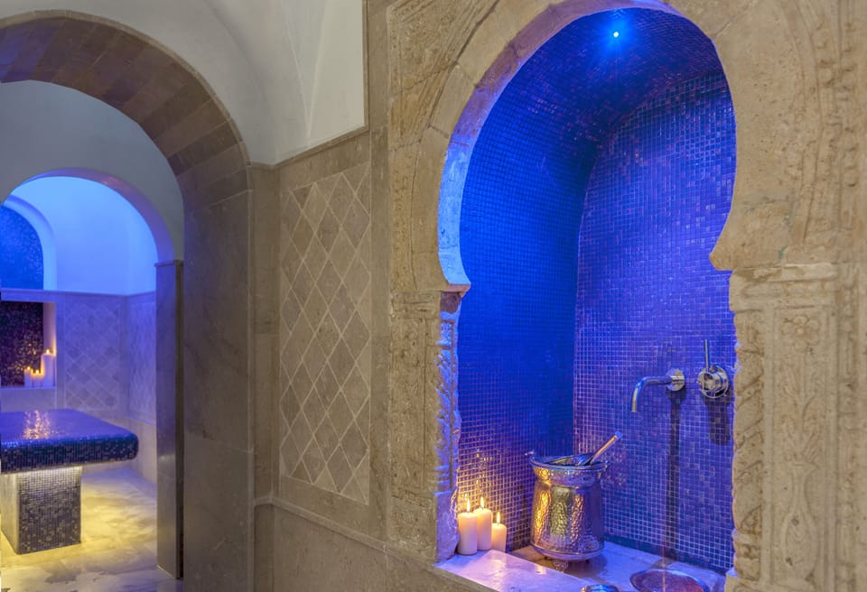 Steam room, Turkish bath, body treatments, body wraps, body scrubs