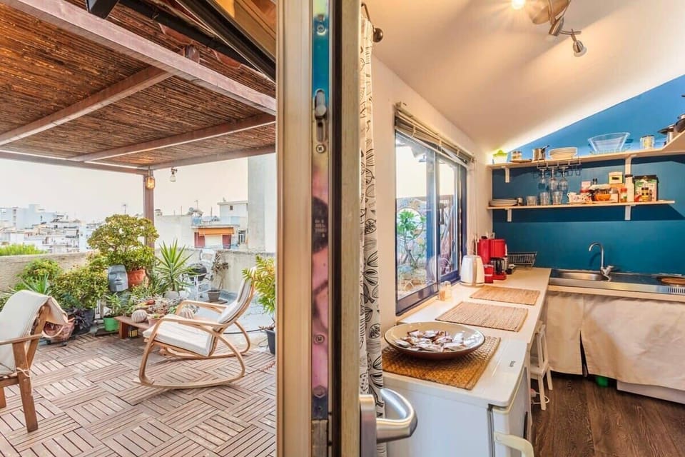 Relax in the inviting exterior sitting area, designed for moments of relaxation