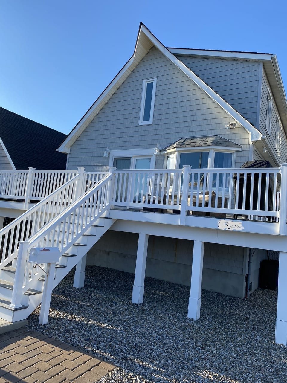 Front deck.