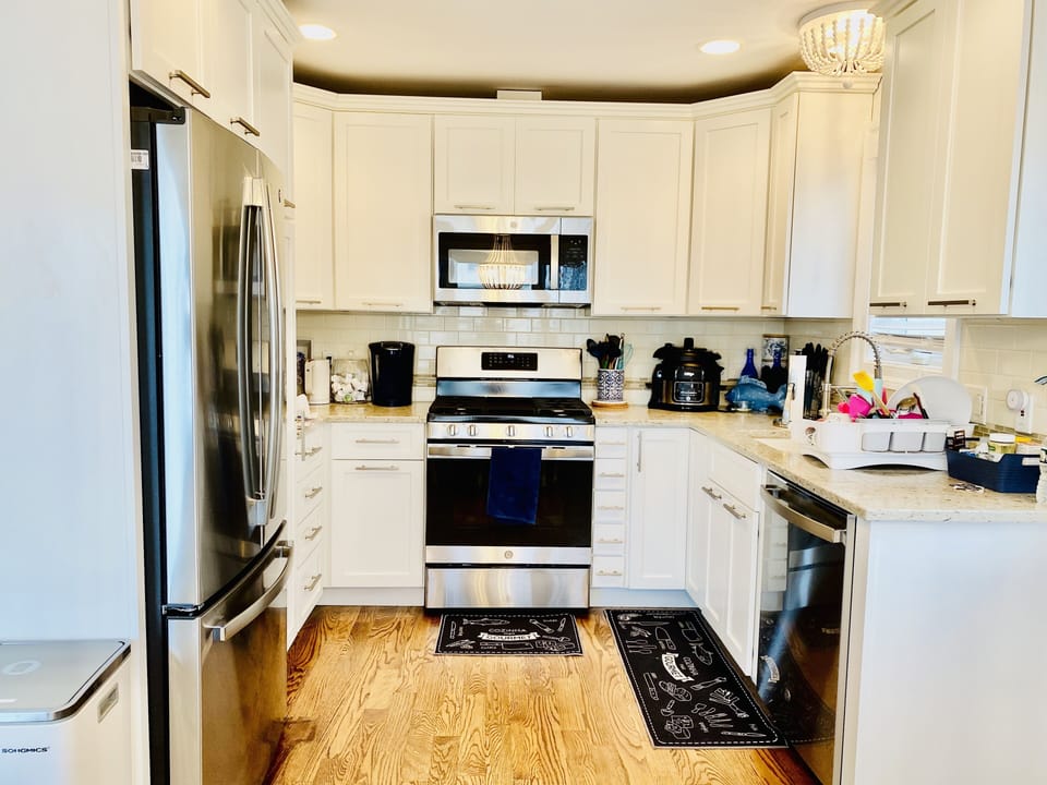 New kitchen appliances installed winter 2023.