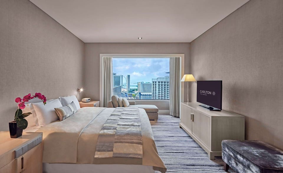 In-room safe, desk, laptop workspace, blackout drapes