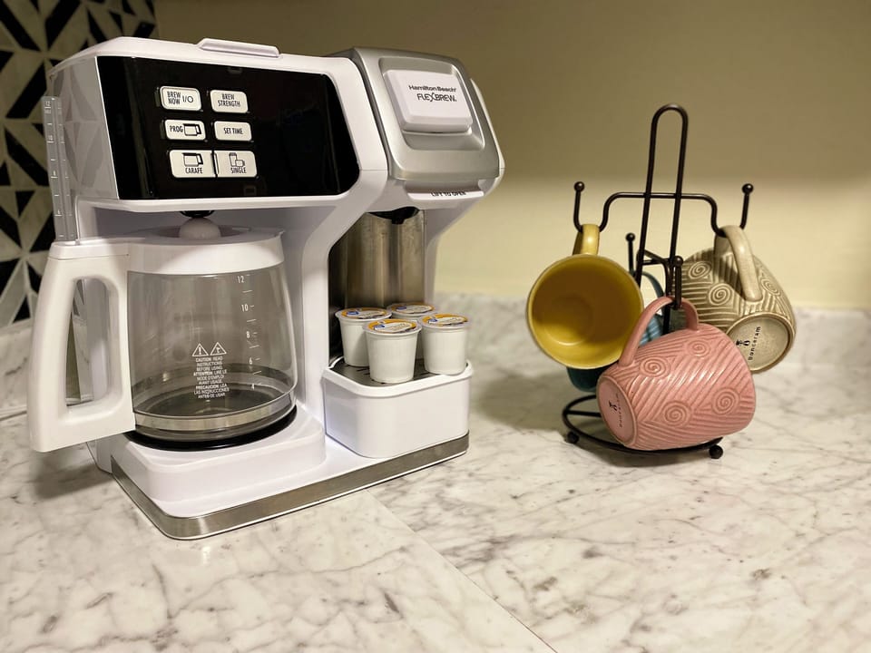 Coffee station.