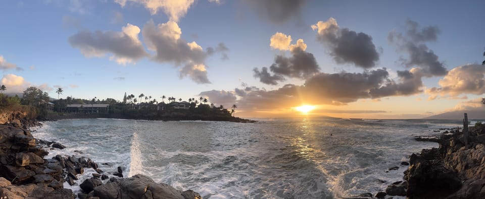 Sunset at Honokeana Cove