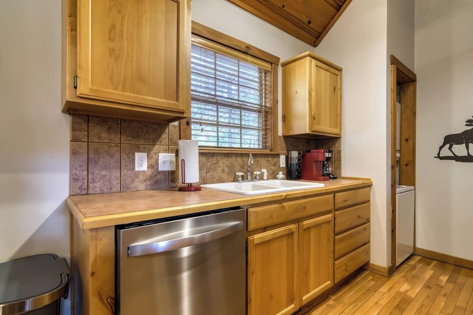 Full  kitchen plus washer and dryer