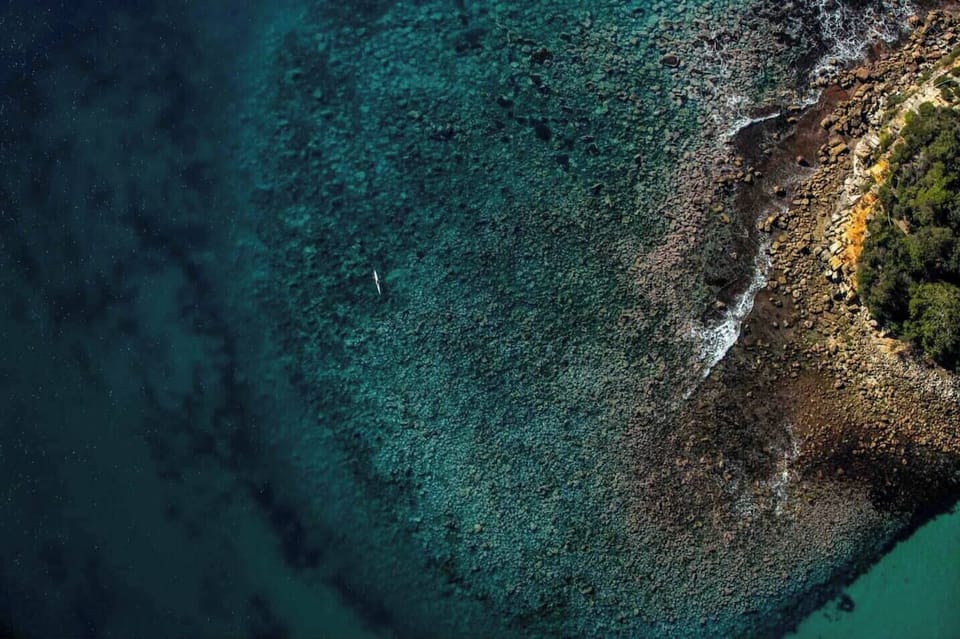 Shelly Beach sanctuary from above