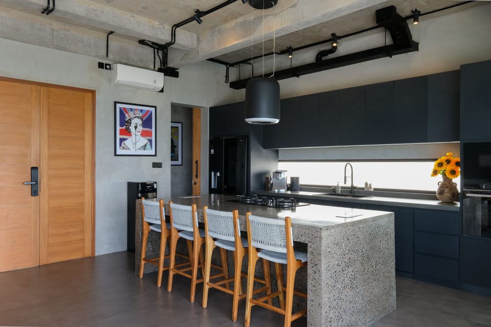Villa, 2 Bedrooms | Private kitchen | Fridge, microwave, oven, stovetop