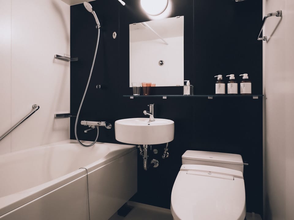 Standard Twin Room | Bathroom | Free toiletries, hair dryer, slippers, bidet