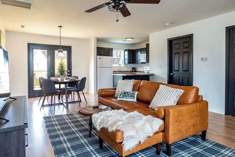 Welcome to our cozy corner of comfort! This living room is where relaxation meets style, perfect for gatherings or quiet evenings in. What’s your favorite way to unwind here?