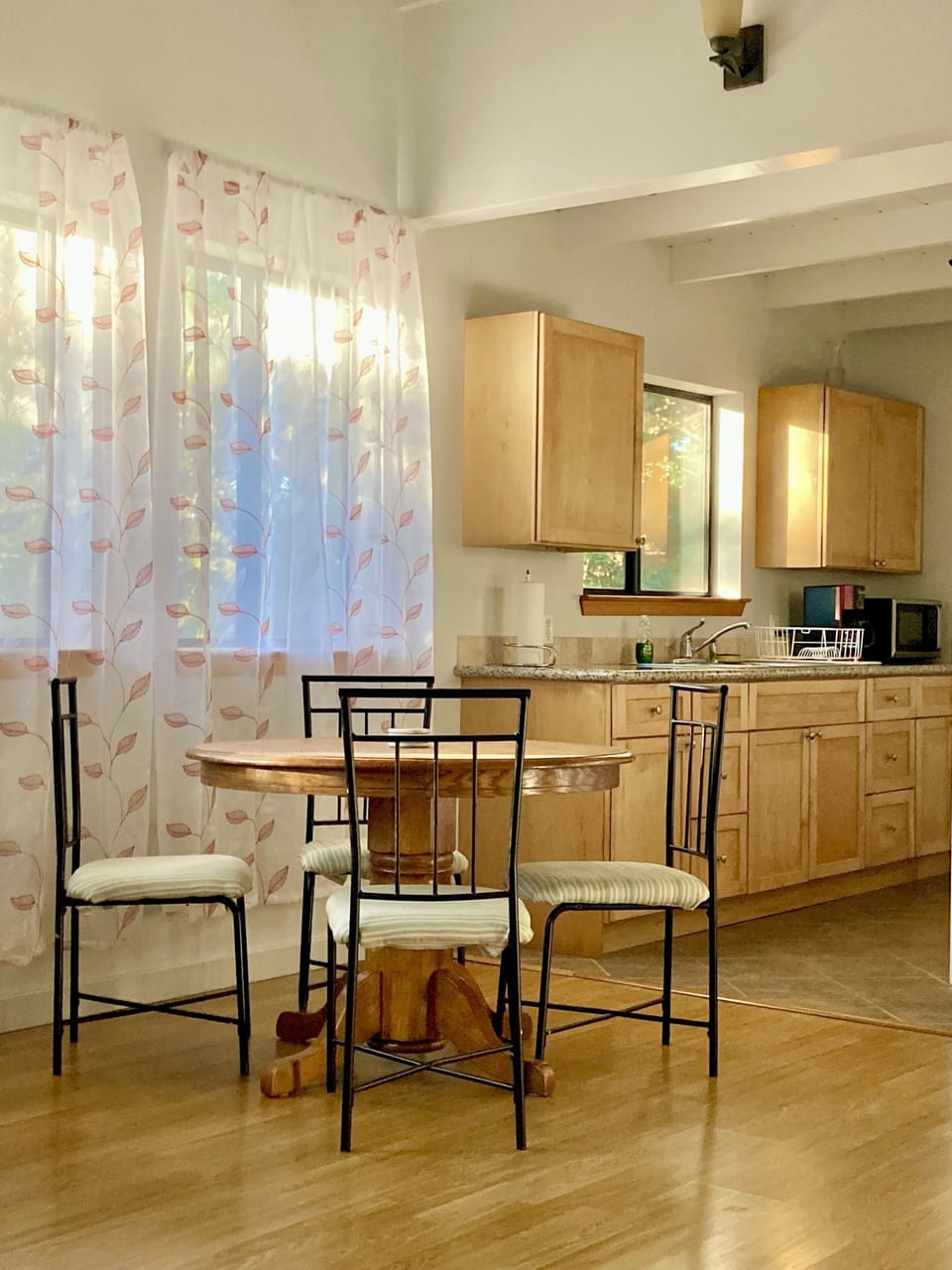 Dining area looking onto kitchen
