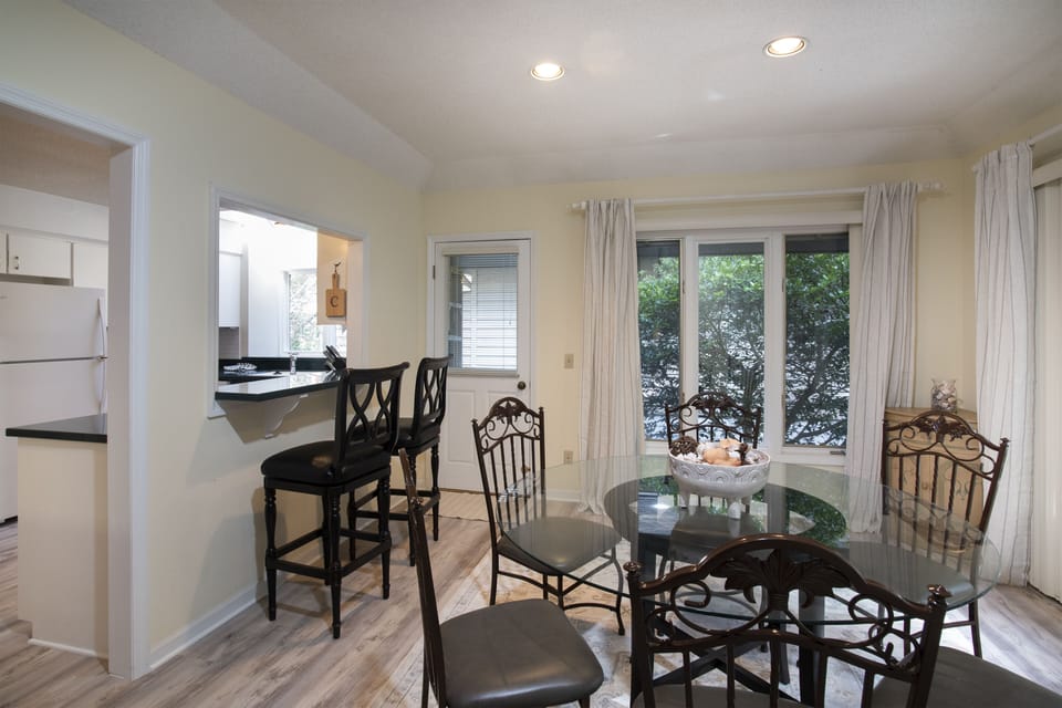 Dining table and breakfast bar