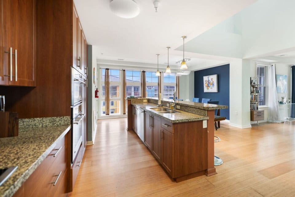 Cook, chat, and create memories around a spacious island that’s perfect for gathering.