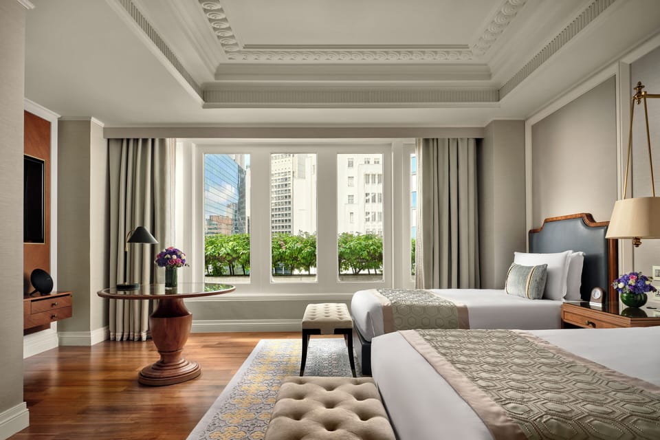 Fullerton Suite Twin Bedded | Premium bedding, minibar, in-room safe, desk