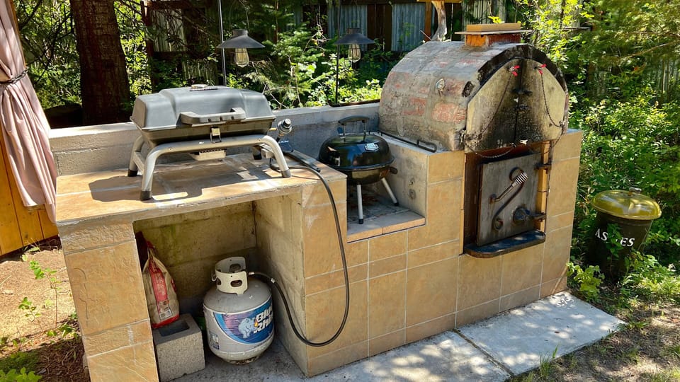 Pizza oven and bbq