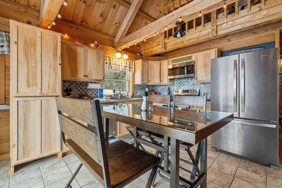 Kitchen and dining area