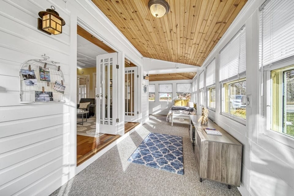 Sun porch seen from back patio
