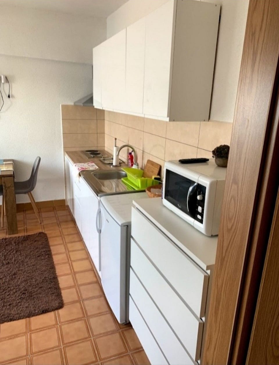 Apartment (One Bedroom Apartment with Terrace an) | Private kitchen | Fridge