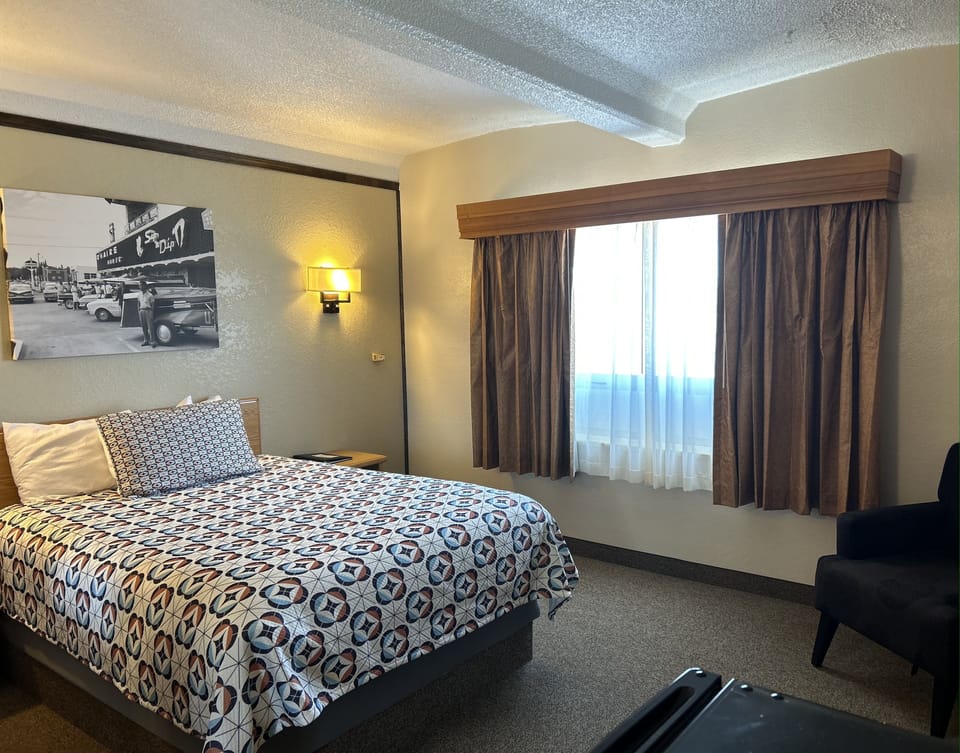 Blackout drapes, iron/ironing board, rollaway beds, free WiFi