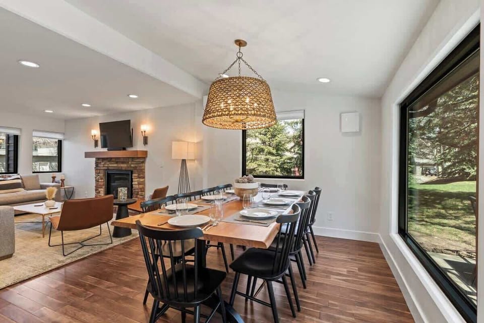 Dining area for fun evening games