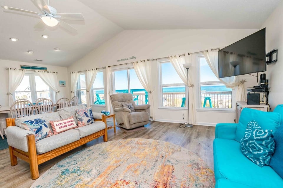 Living Area with Queen Sleeper Sofa