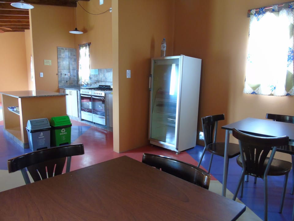 Fridge, microwave, oven, toaster