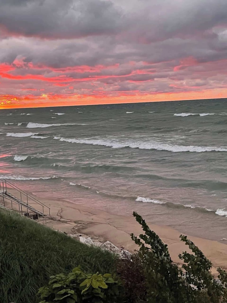 A perfect end to the perfect day - sunset at The Shore House.