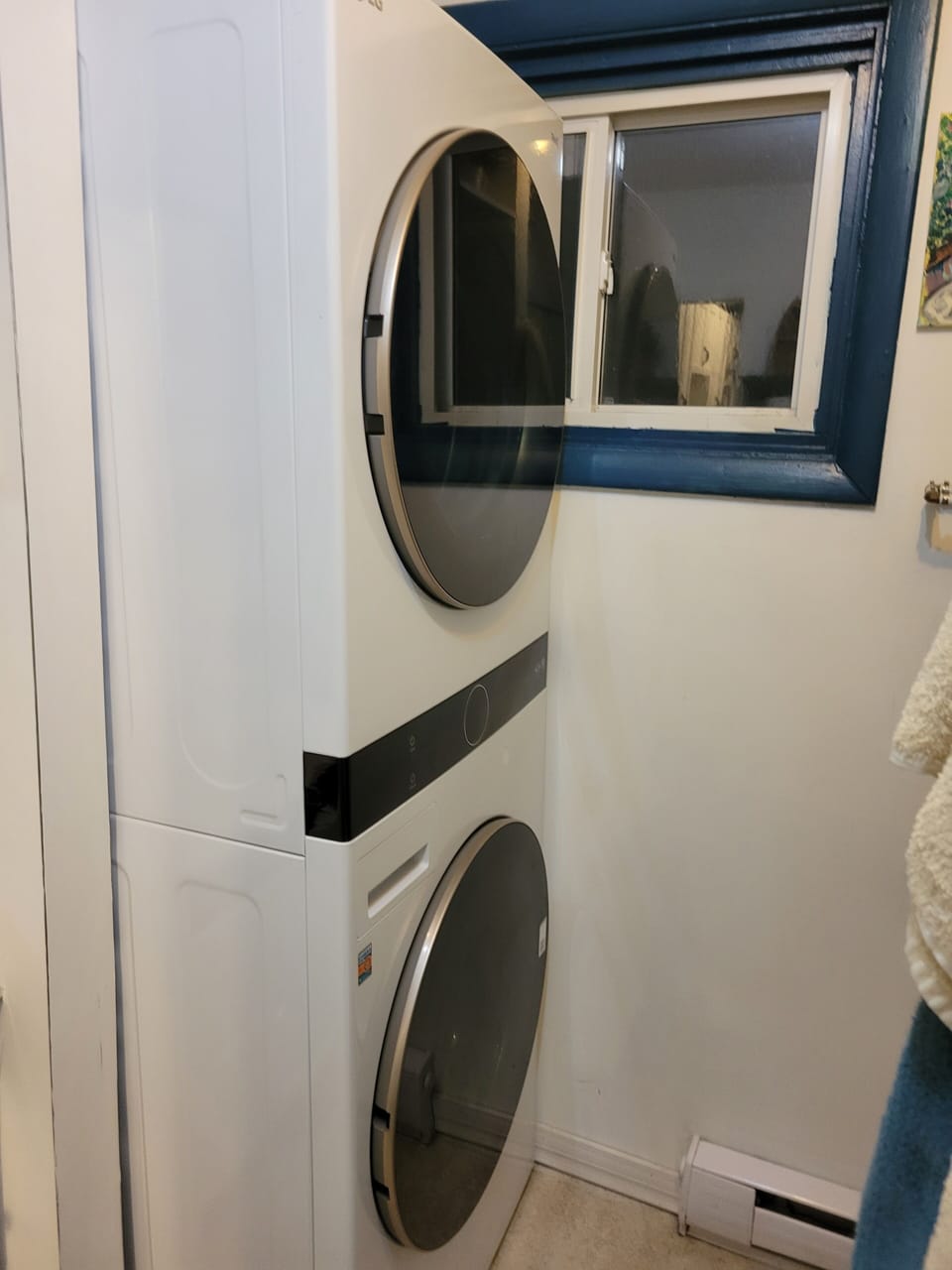 Washer Dryer in Bathroom 
