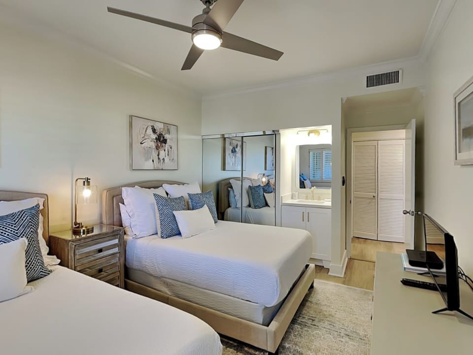 Third Bedroom - Single Vanity and Adjacent Shared Full Bathroom