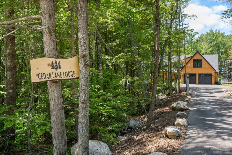 Driveway with Sign
