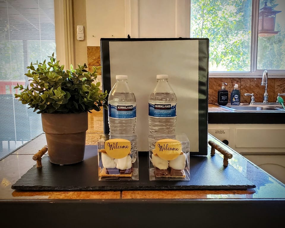 Complementary welcome gifts. These will vary through the year. 