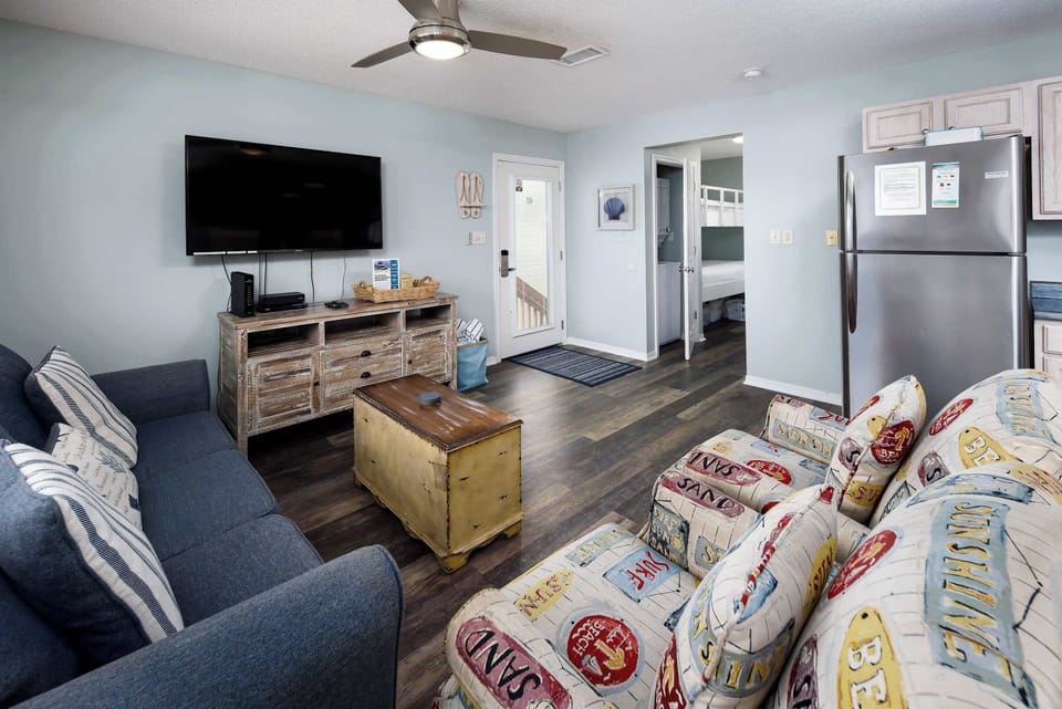 Front entry into living room