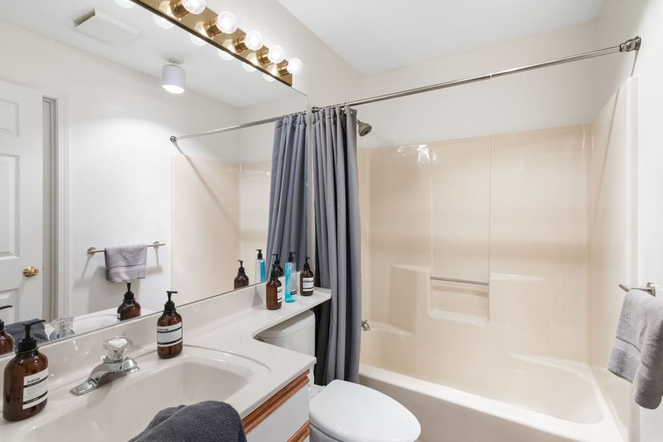 ensuite bathroom equipped with all the amenities you need