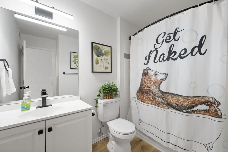 Bathroom #3 is step free if entering from garage.
