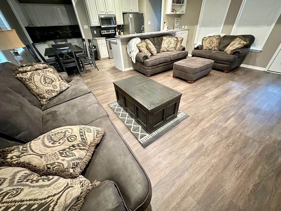 Living Room, Kitchen, Dining