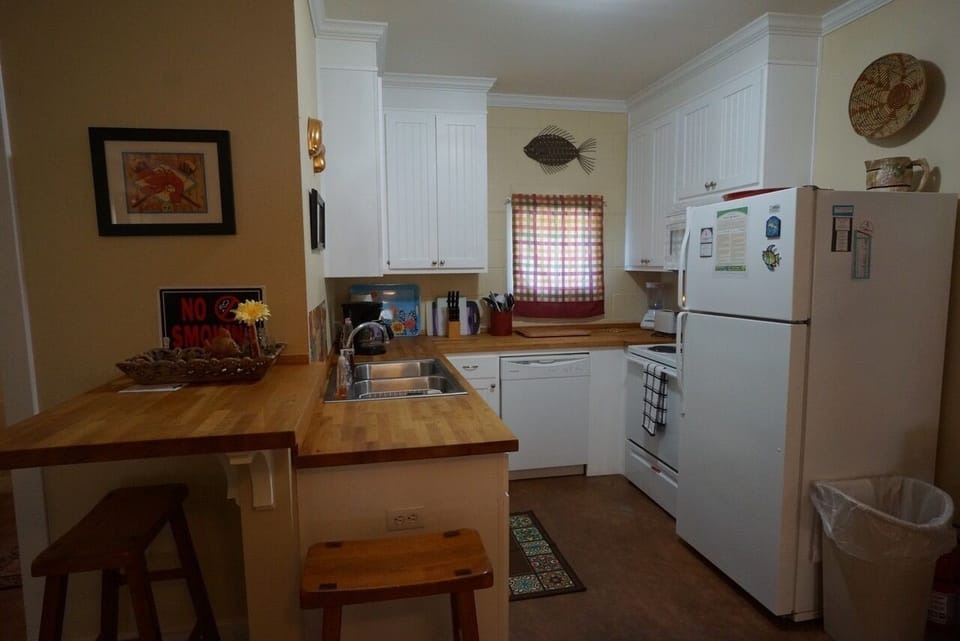 Kitchen and breakfast bar