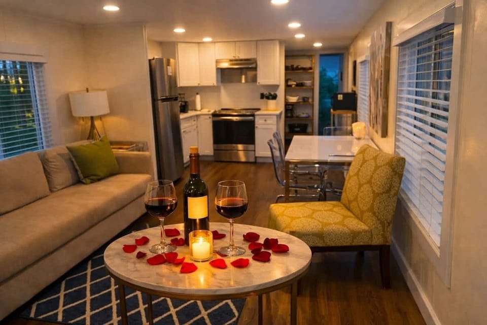A little romance goes a long way!  We will even deliver the wine.