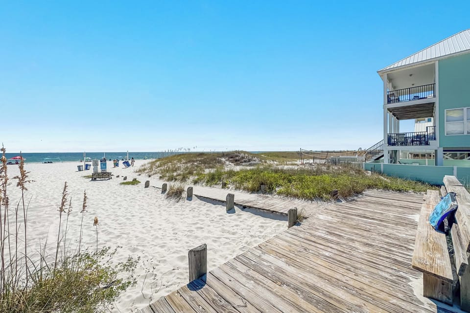 Path to the Gulf across the street—Sea La Vie makes beach days easy!