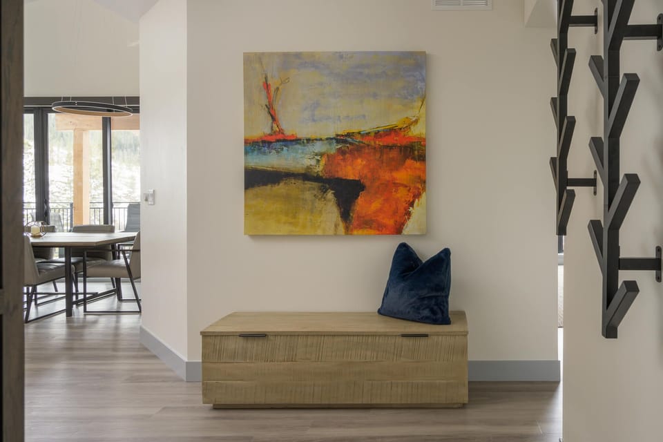 Entryway bench & hooks