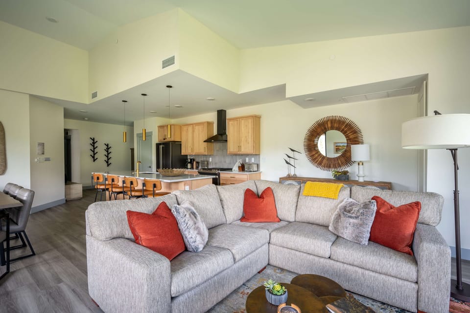 Open floor plan allows for the conversation to flow