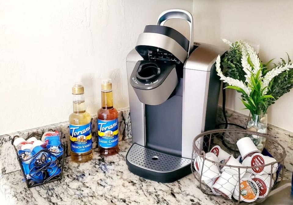 Great options at our coffee bar for you to make your cup of yummmm