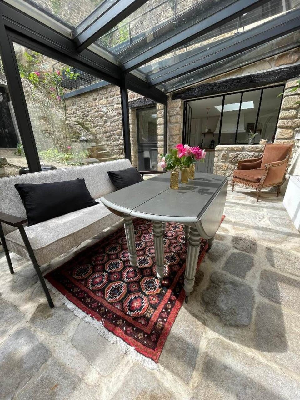 Belles de Bretagne- location maison de charme vue jardin