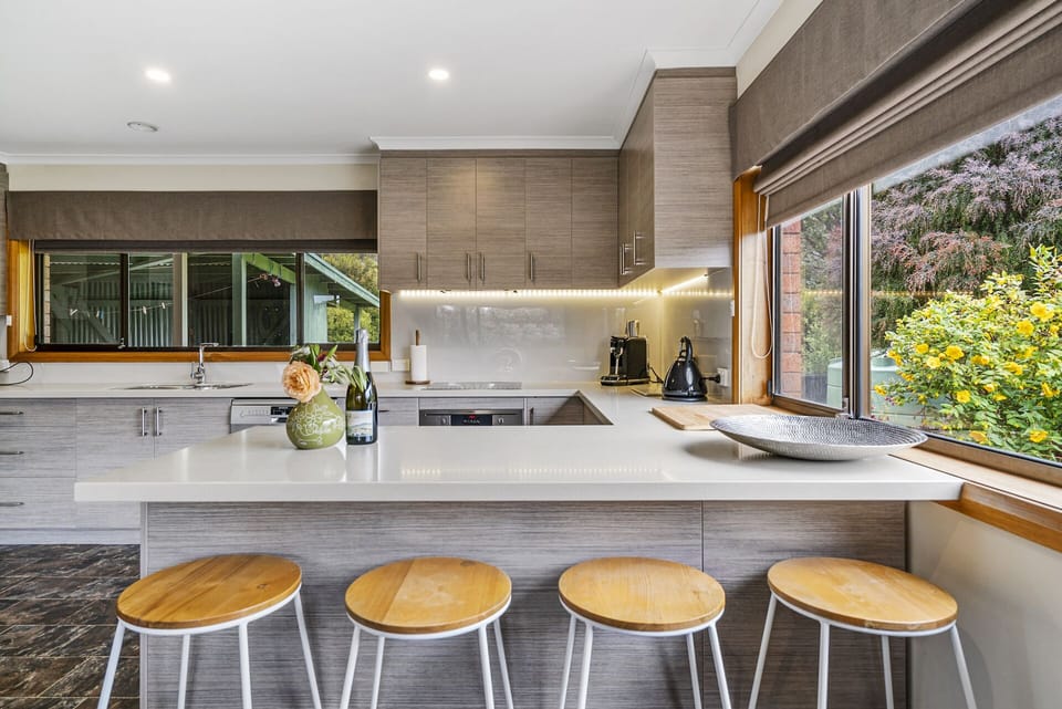 Seating area in the kitchen