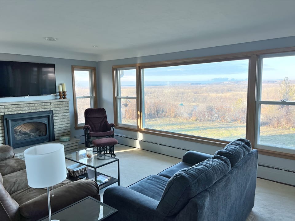 Main floor living room - what a view!